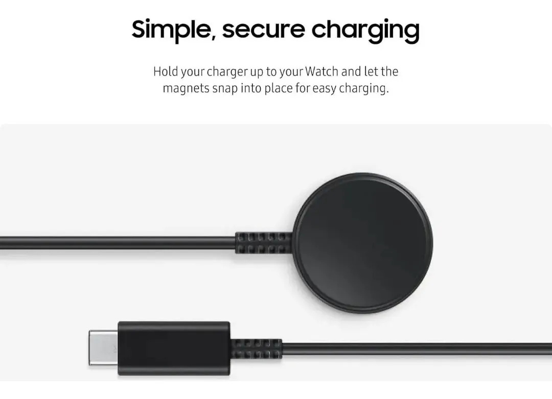 CARGADOR SAMSUNG GALAXY WATCH8 44MM 40MM 46MM (FAST CHARGE) - 4