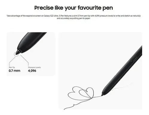 SAMSUNG LÁPIZ S-PEN STYLUS PARA GALAXY S22 ULTRA GRAPHITE - 3