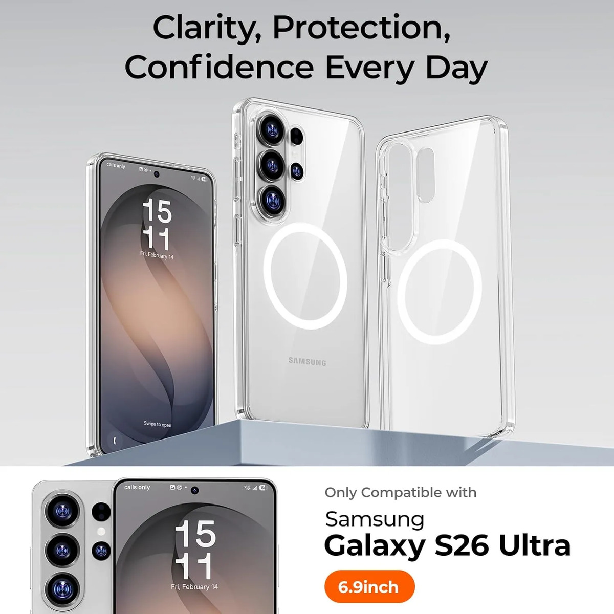 CASE BENKS CRYSTAL (MAG) PARA GALAXY S26 ULTRA (2026) CLEAR - 2