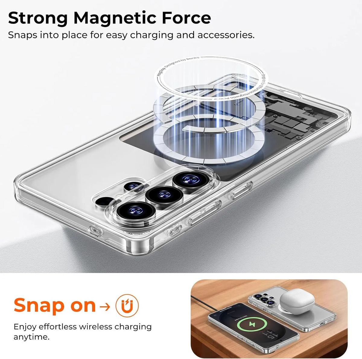 CASE BENKS CRYSTAL (MAG) PARA GALAXY S26 ULTRA (2026) CLEAR - 4