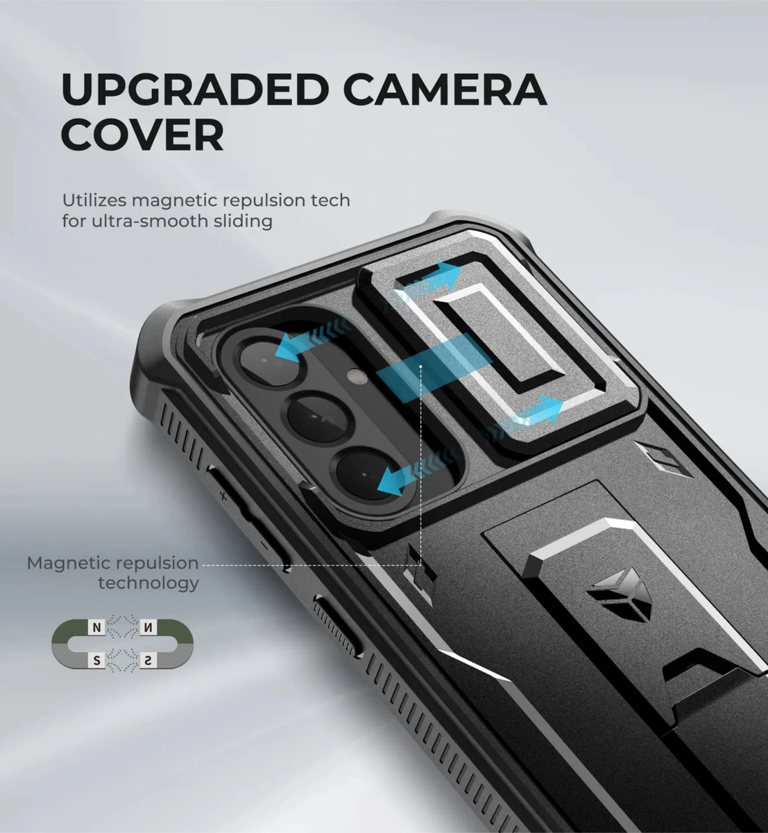 CASE DEXNOR PARA GALAXY A57 5G 2026 PROTECTOR 360° NEGRO - 3