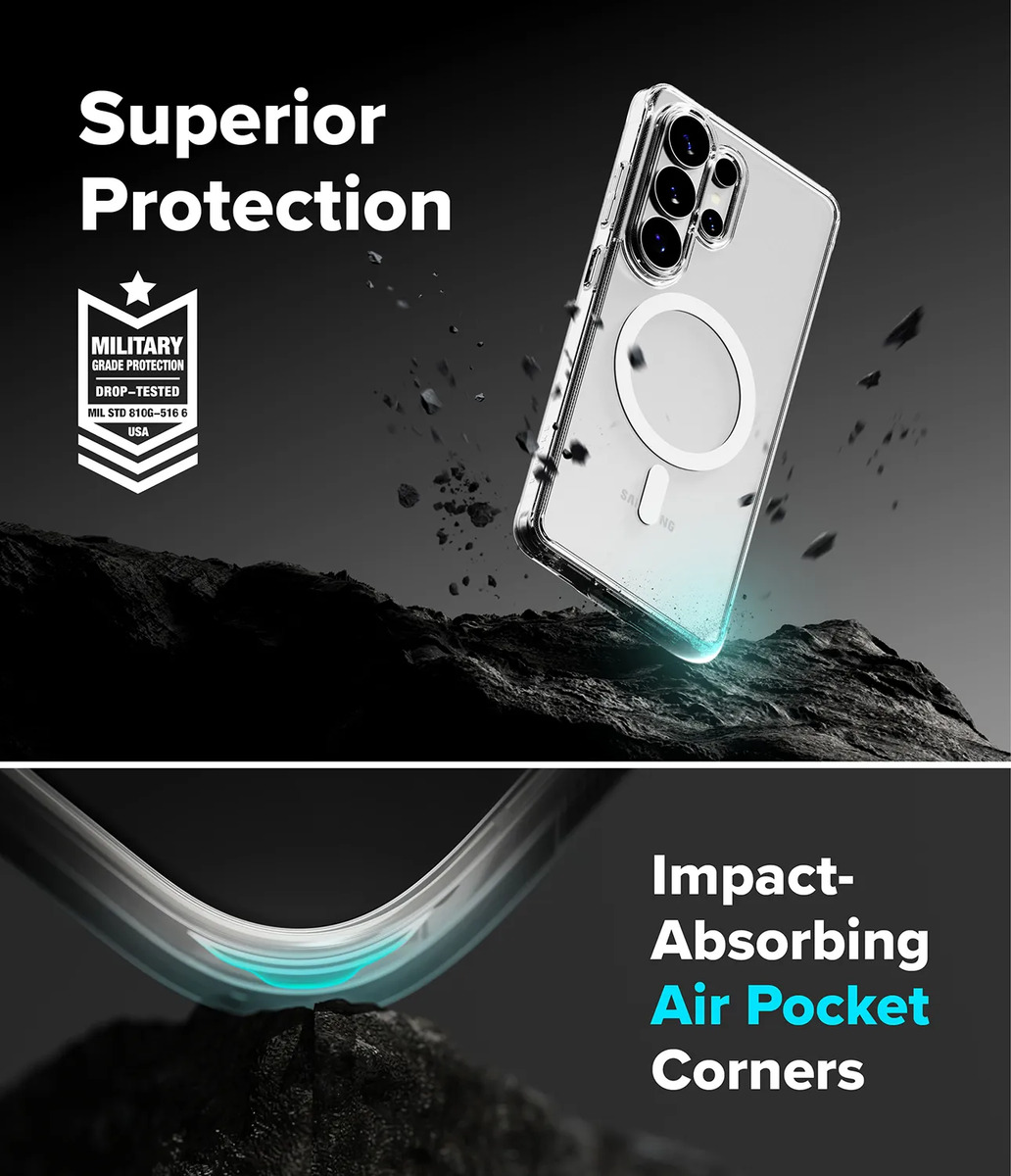 CASE RINGKE FUSION (MAG) PARA GALAXY S26 ULTRA CLEAR - 2