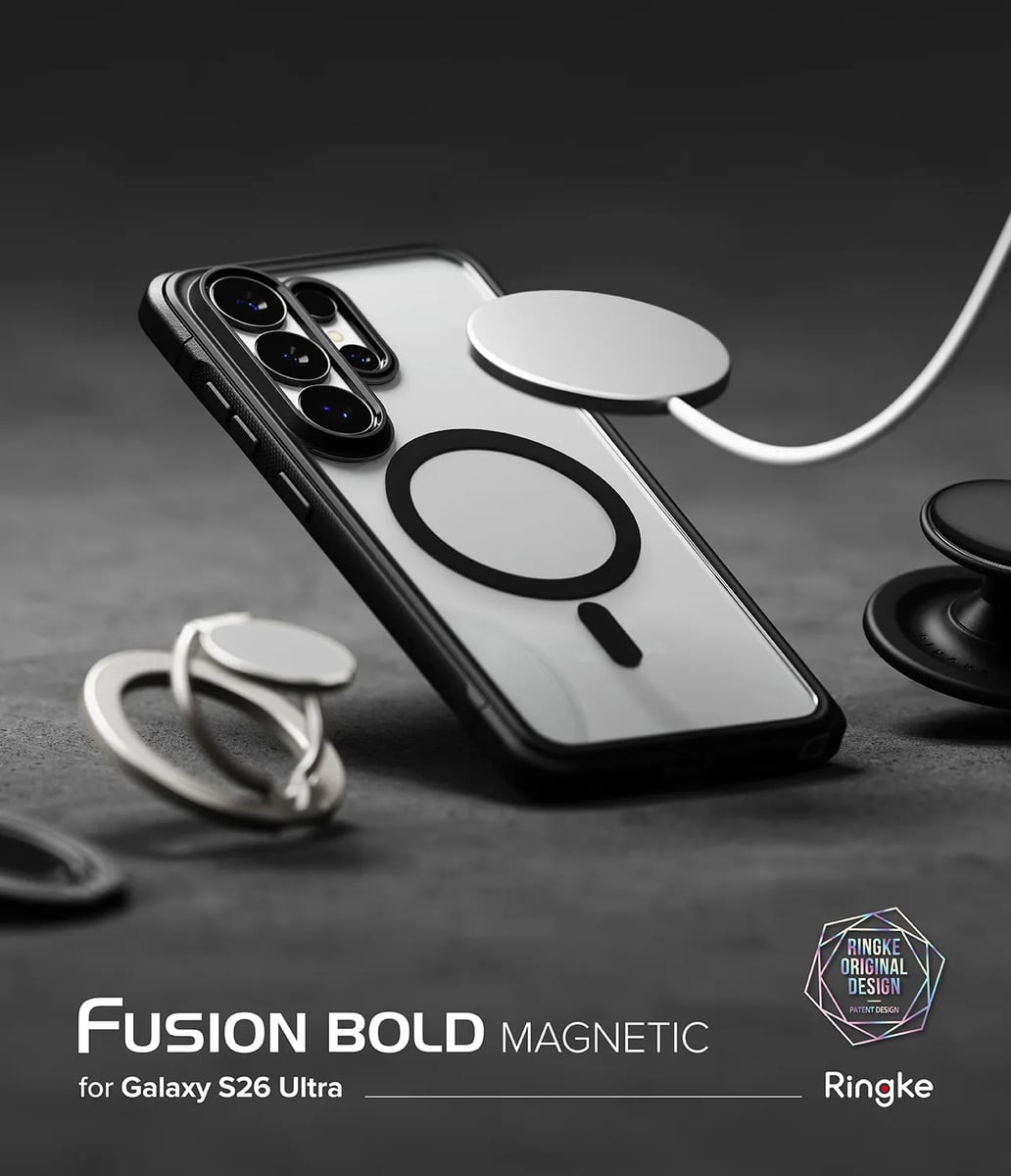 CASE RINGKE FUSION BOLD (MAG) PARA GALAXY S26 ULTRA BLACK - 3