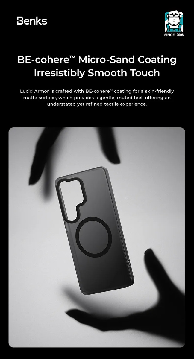 CASE BENKS LUCID ARMOR (MAG) PARA GALAXY S26 NORMAL SMOKE - 6