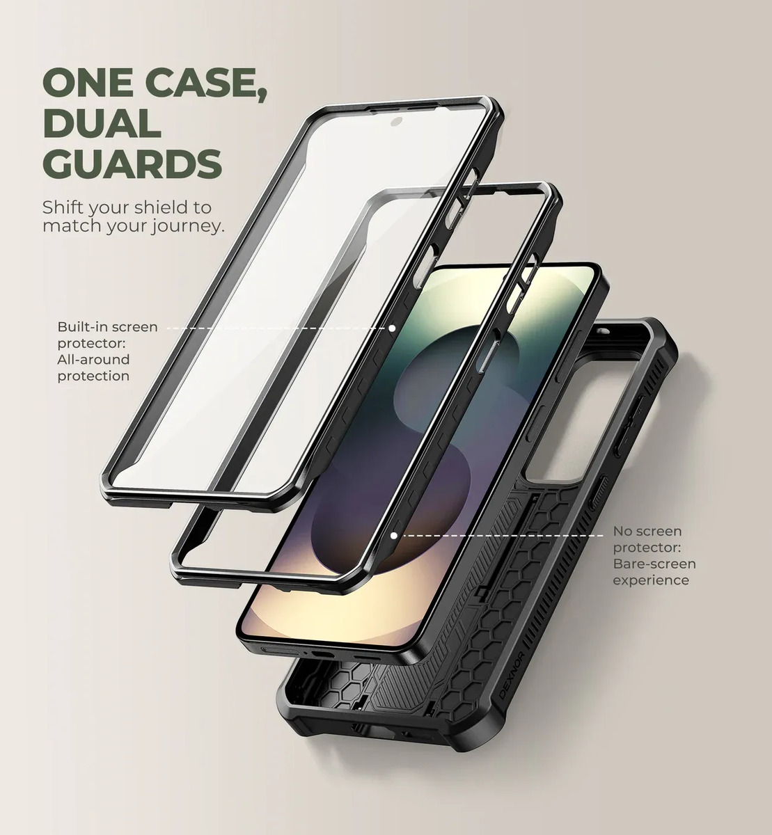 CASE DEXNOR PARA GALAXY S26 NORMAL (2026) PROTECTOR 360° - 5
