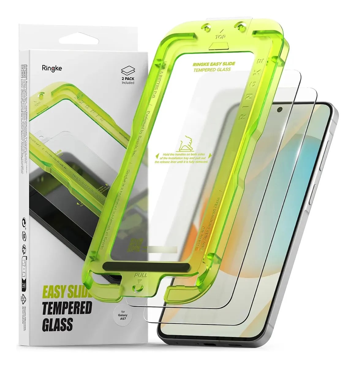 MICA D VIDRIO RINGKE EASY SLIDE PARA GALAXY A57 5G 2-PACK - 1