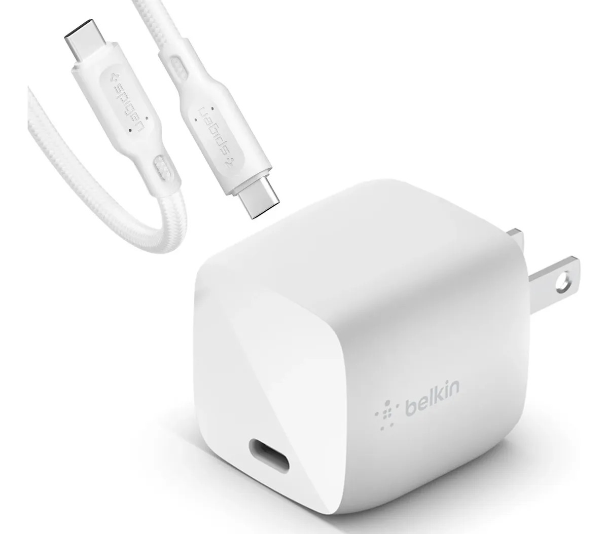 CARGADOR DE PARED BELKIN 30W PARA IPHONE 17E (2026) + CABLE - 1