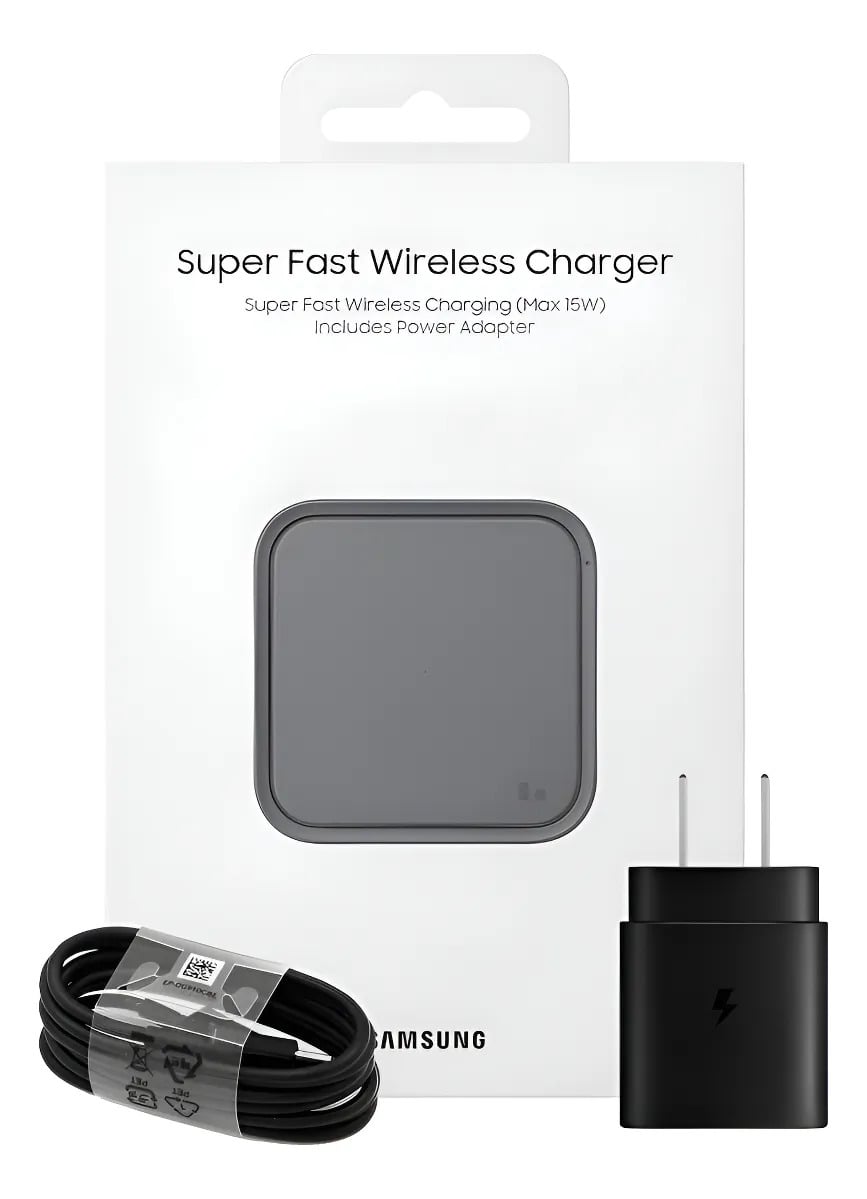 CARGADOR INALÁMBRICO SAMSUNG SUPER FAST WIRELESS CHARGER PAD 15W GALAXY S26 PLUS ULTRA (CON CARGADOR DE PARED 25W) - 1