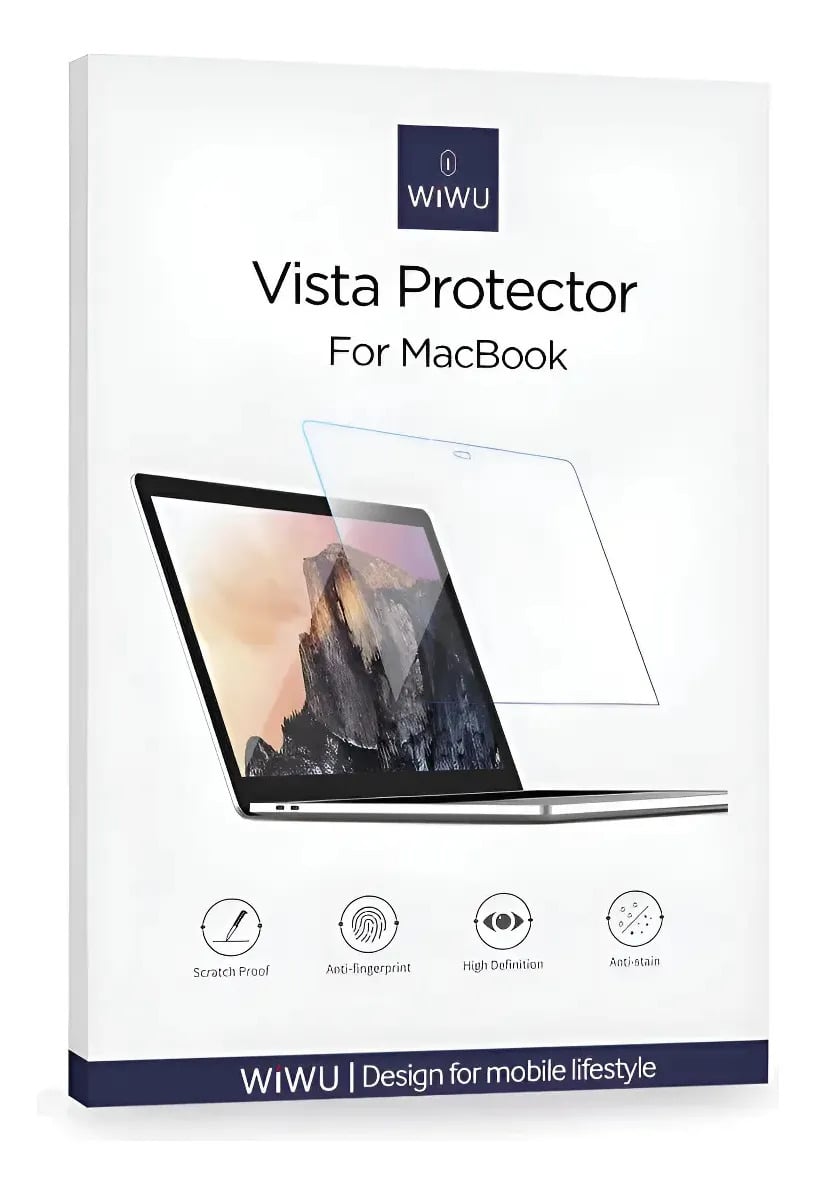 MICA PROTECTOR PANTALLA WIWU PARA MACBOOK AIR 13.6 M5 A3449 - 1