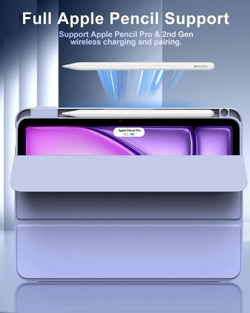 FUNDA CASE PARA IPAD AIR 11 M4 CHIP (2026) A3459 A3460 A3463 LAVANDA - 2