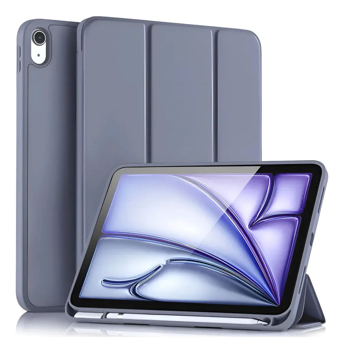 FUNDA SMART CASE PARA IPAD AIR 11 M4 CHIP (2026) A3459 A3460 A3463 ACERO - 1