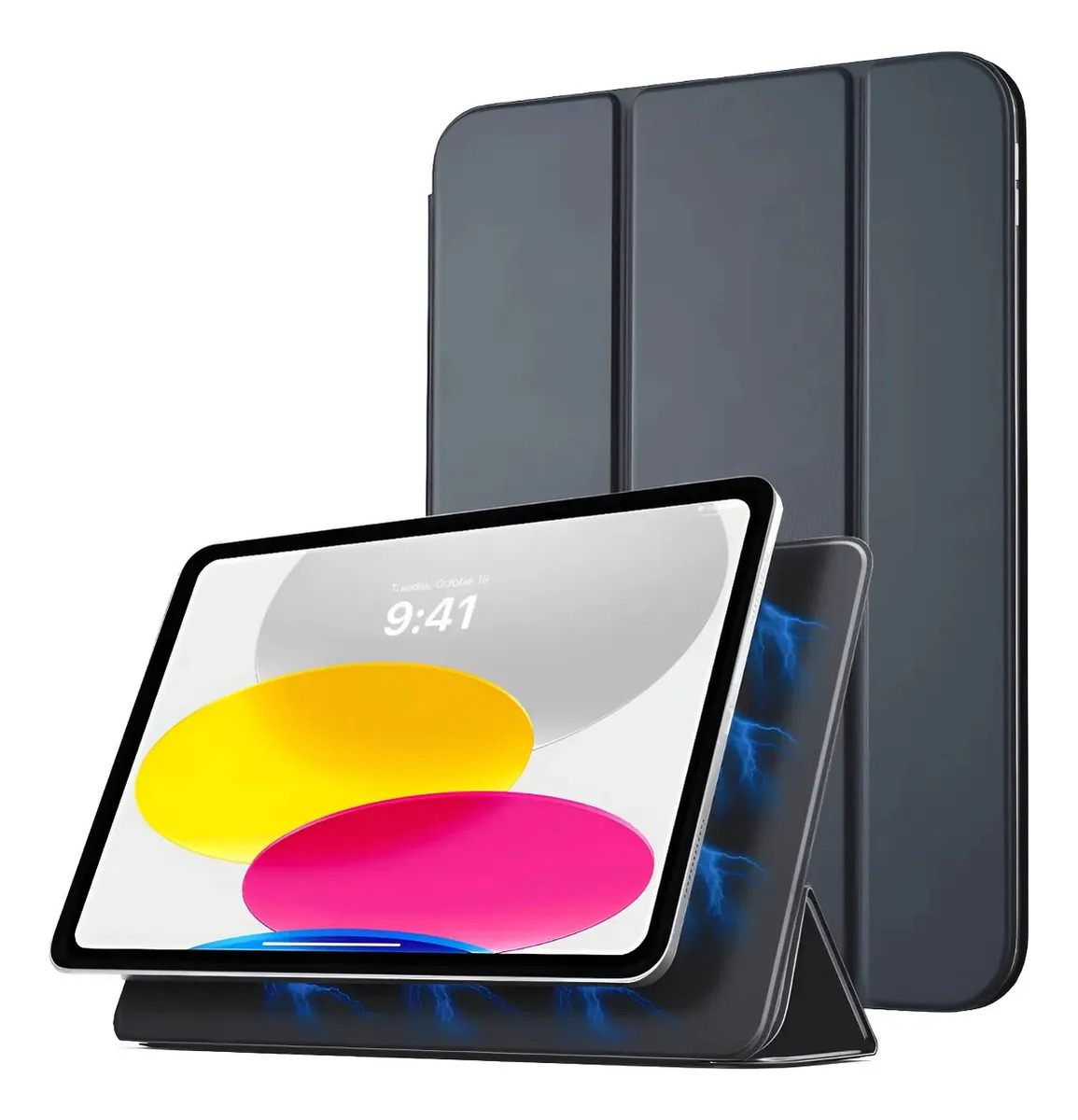 MOKO SMART FOLIO PARA IPAD 10MA GEN (2022) A2696 A2757 BLACK - 1