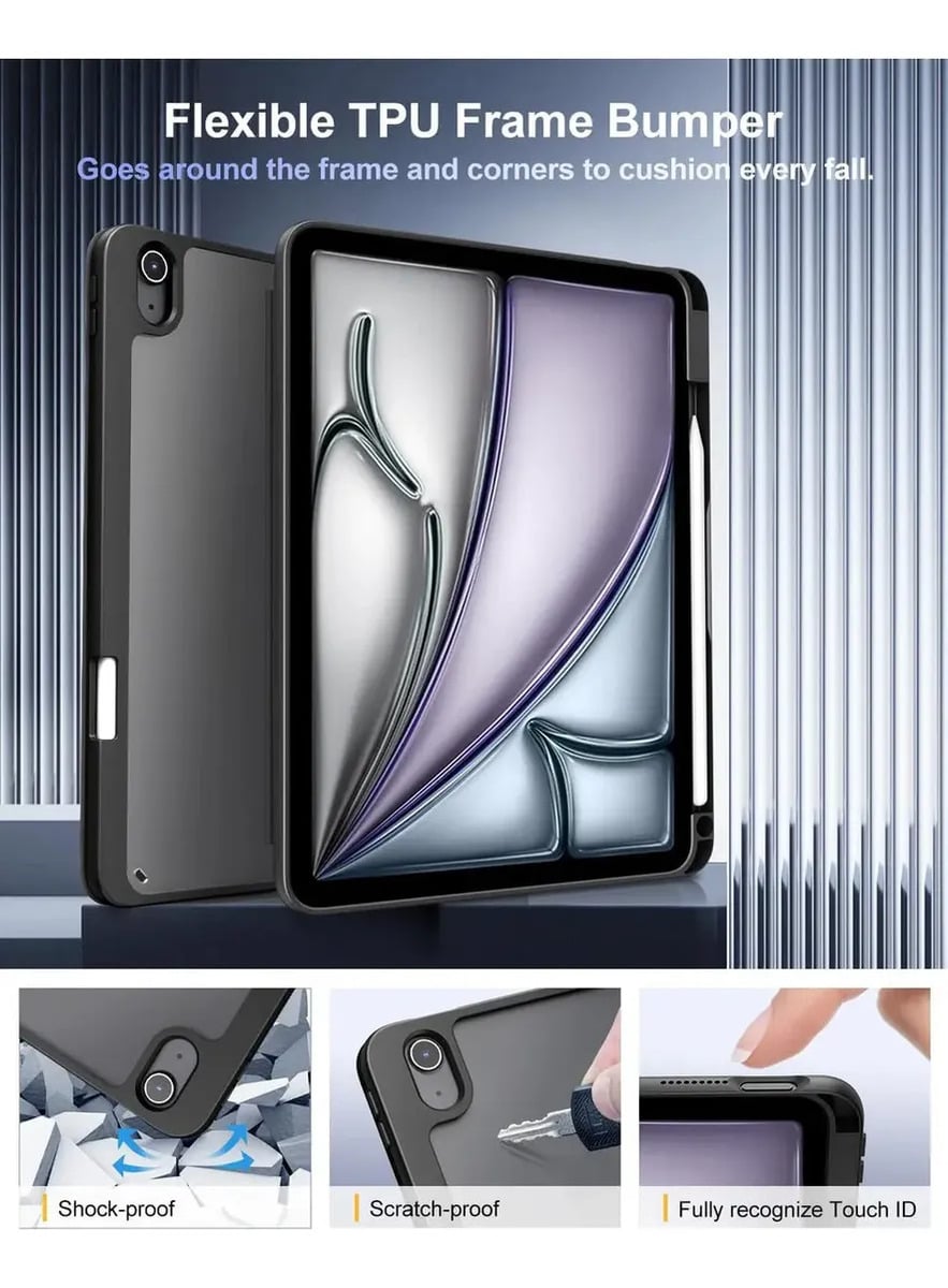 FUNDA CASE PARA IPAD AIR 11 M4 CHIP (2026) A3459 A3460 A3463 NEGRO - 3