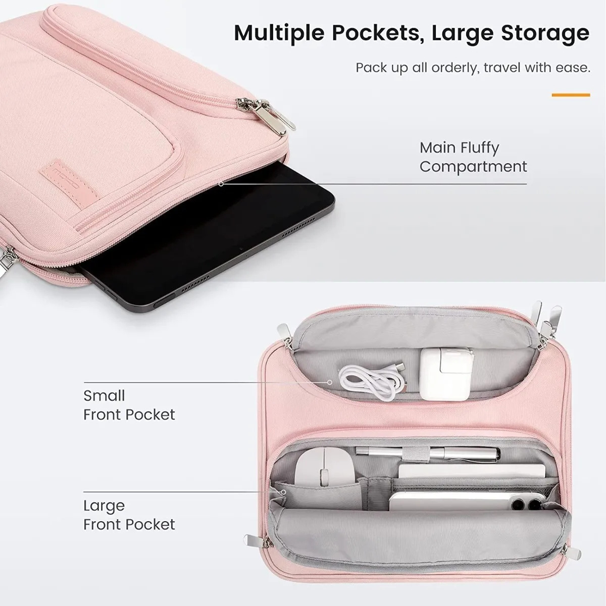 MOKO FUNDA BAG PARA IPAD AIR 11 M4 CHIP (2026) A3459 A3460 A3463 ROSE - 4