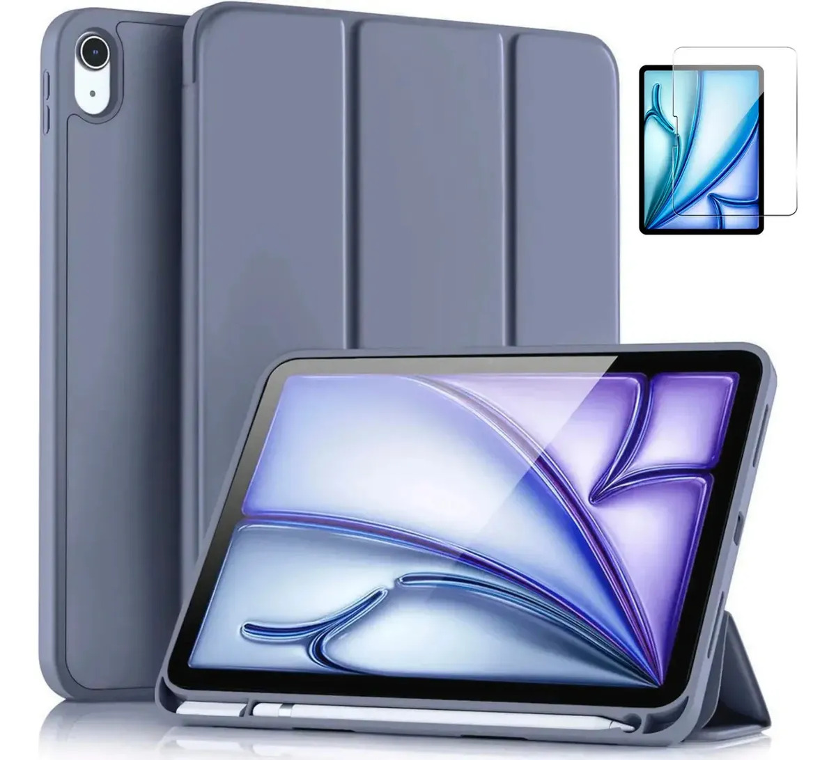 MICA + SMART CASE PARA IPAD AIR 11 M4 CHIP (2026) A3459 A3460 A3463 LAVANDA - 1