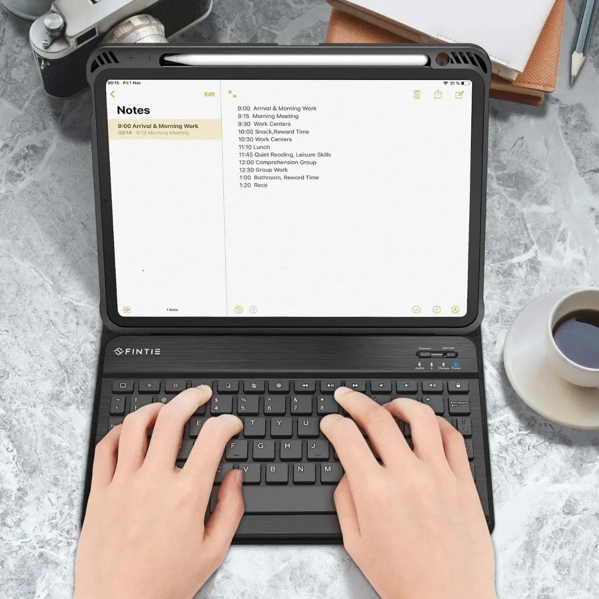 CASE TECLADO FINTIE PARA IPAD AIR 11 M4 CHIP (2026) A3459 A3460 A3463 - 2