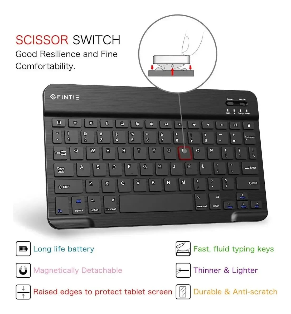 CASE TECLADO FINTIE PARA IPAD AIR 11 M4 CHIP (2026) A3459 A3460 A3463 - 3