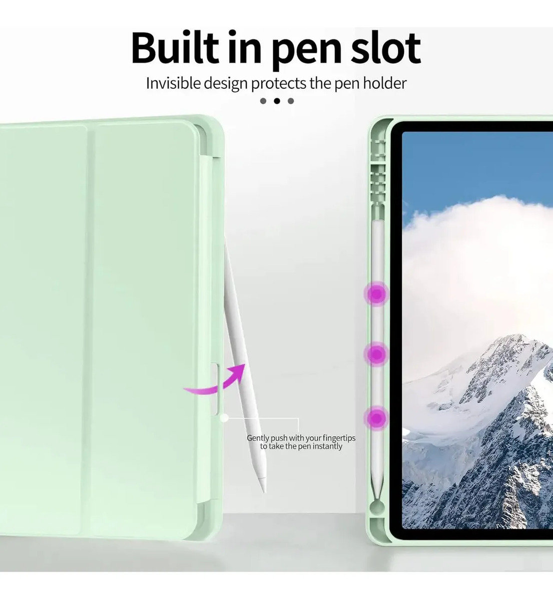 FUNDA SMART CASE PARA IPAD AIR 11 M4 CHIP (2026) A3459 A3460 A3463 MENTA - 5