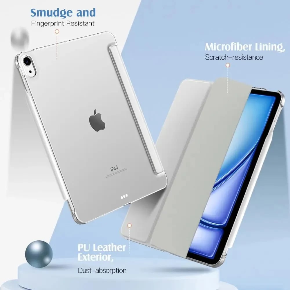 SMART CASE MOKO PARA IPAD AIR 11 M4 CHIP (2026) A3459 A3460 A3463 APRICOT - 3