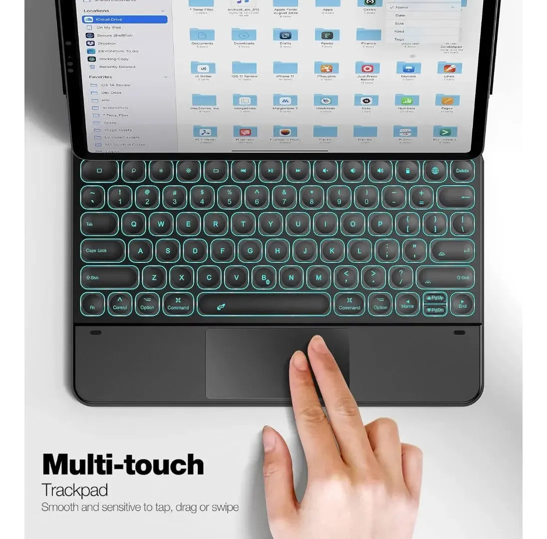 TECLADO MAGNÉTICO DRACOOL PARA IPAD AIR 13 M4 CHIP (2026) A3461 A3462 A3464 - 3