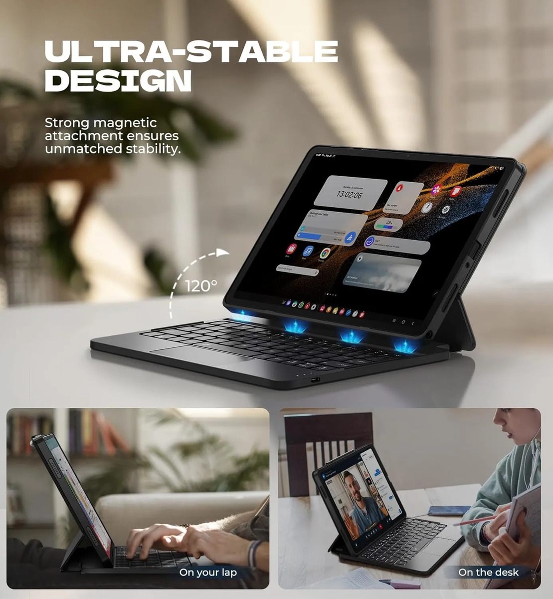 TECLADO DEXNOR (MAG) TOUCH PARA GALAXY TAB A9 PLUS X210 X216 - 3