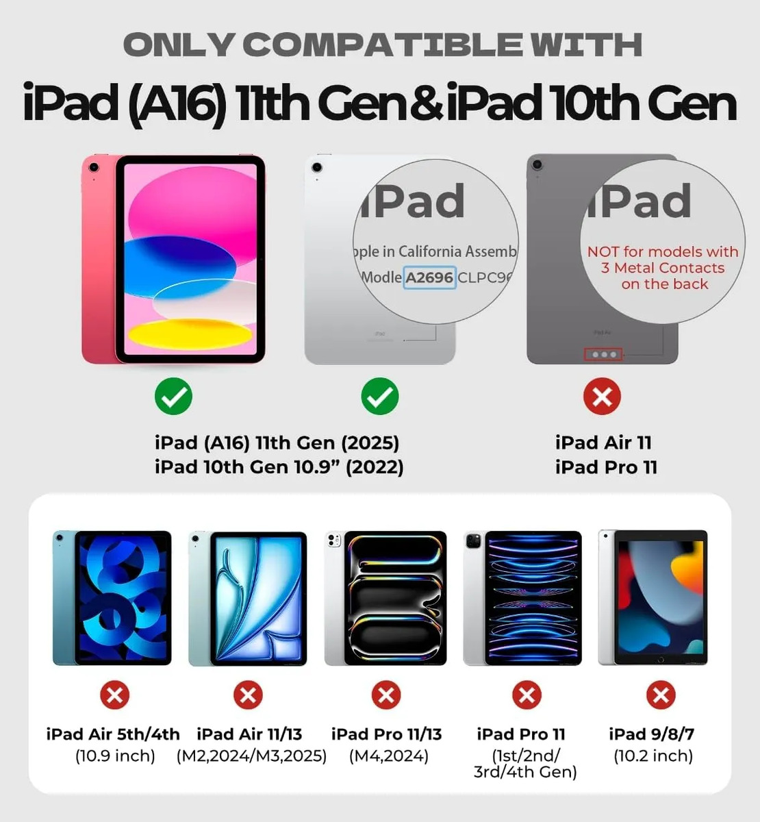 TECLADO DEXNOR (MAG) TOUCH PARA IPAD 10MA GEN A2696 A2757 - 2