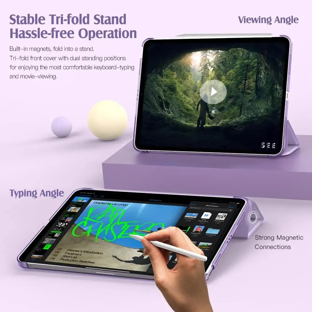 SMART CASE MOKO PARA IPAD AIR 11 M4 CHIP (2026) A3459 A3460 A3463 PURPLE - 4