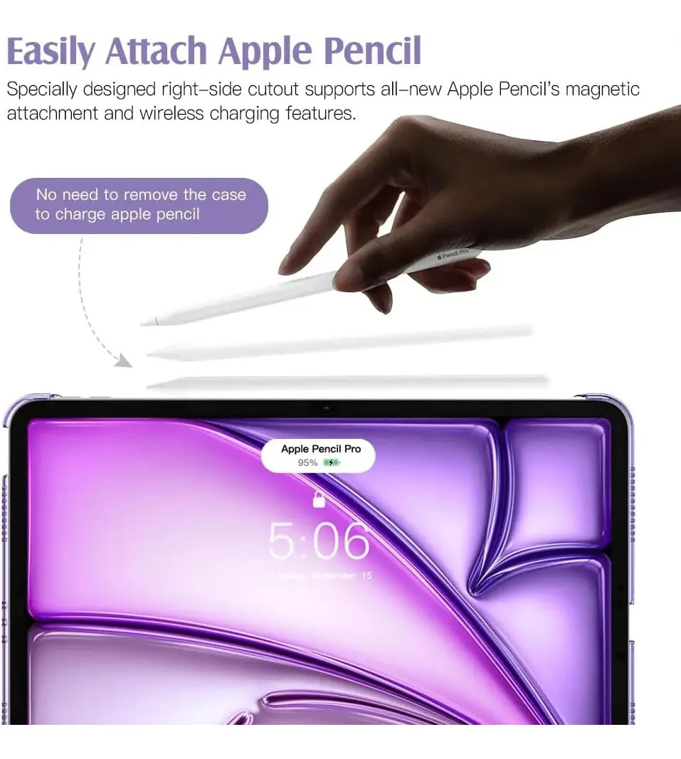 SMART CASE MOKO PARA IPAD AIR 11 M4 CHIP (2026) A3459 A3460 A3463 PURPLE - 5