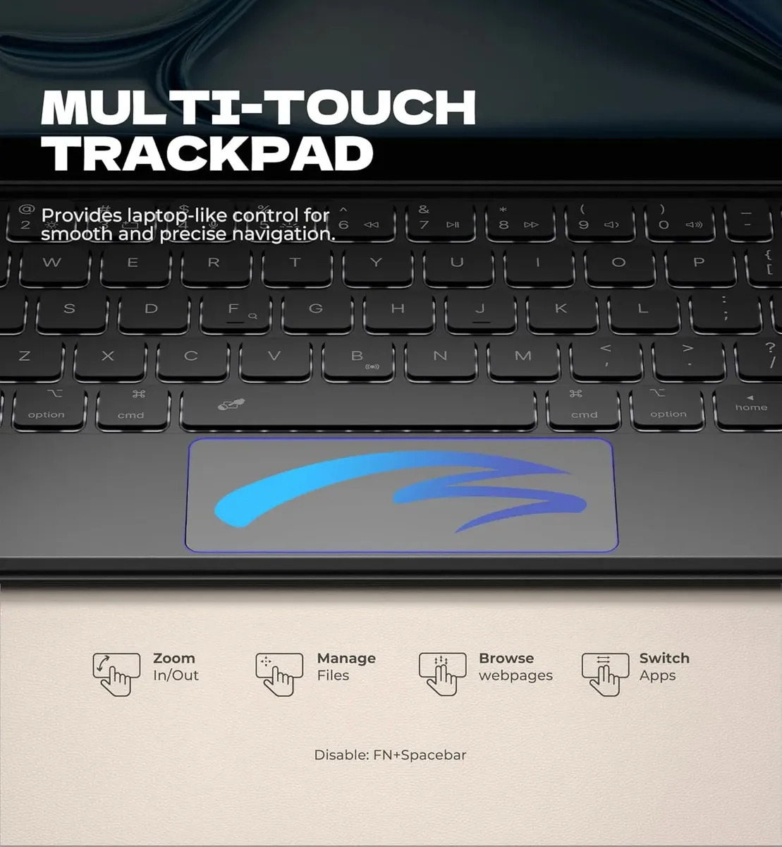 TECLADO DEXNOR (MAG) TOUCH PARA IPAD PRO 11 A2301 A2460 M1 - 5