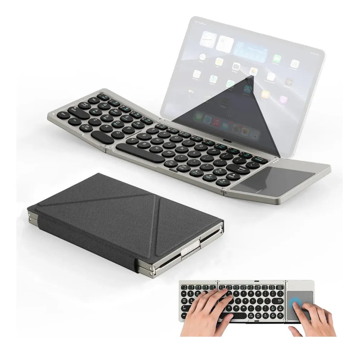 TECLADO PORTÁTIL TOUCHFLIP PARA IPAD AIR 11 M4 CHIP (2026) A3459 A3460 A3463 - 1