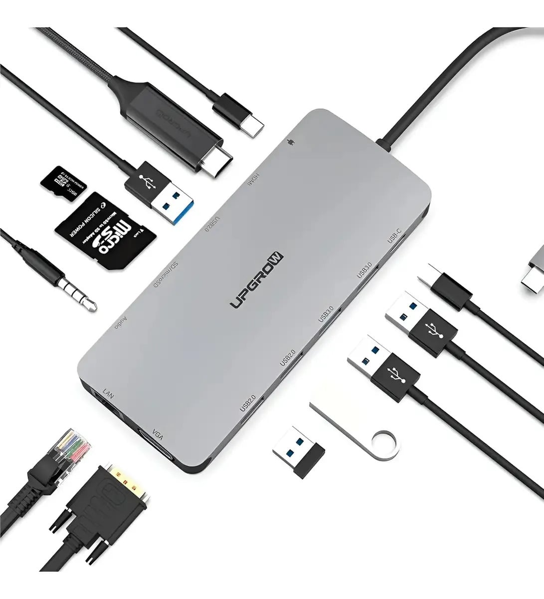 ADAPTADOR HUB UPGROW 13EN1 PARA MACBOOK NEO 13 (2026) A3404 - 1