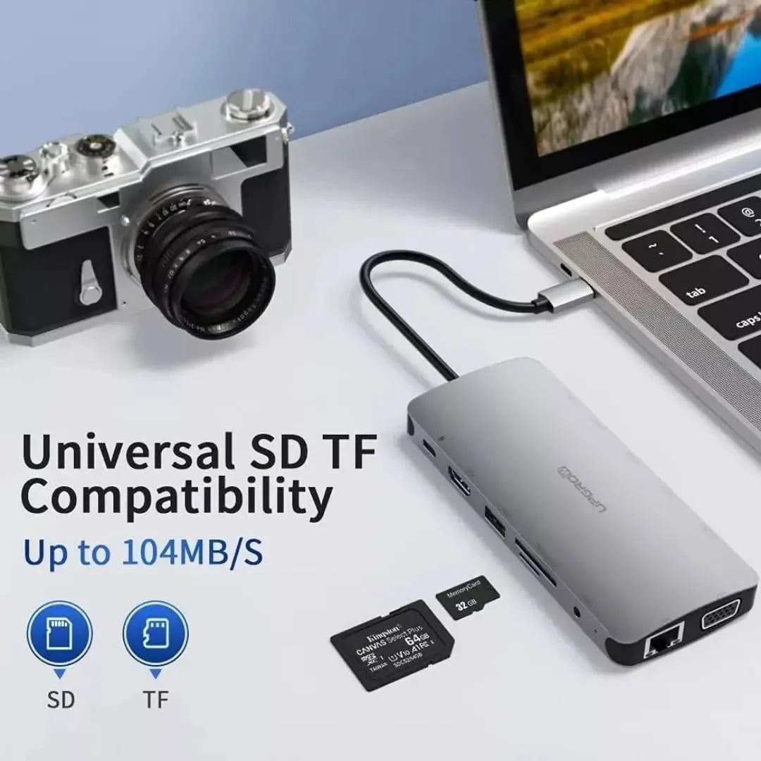 ADAPTADOR HUB UPGROW 13EN1 PARA MACBOOK NEO 13 (2026) A3404 - 2