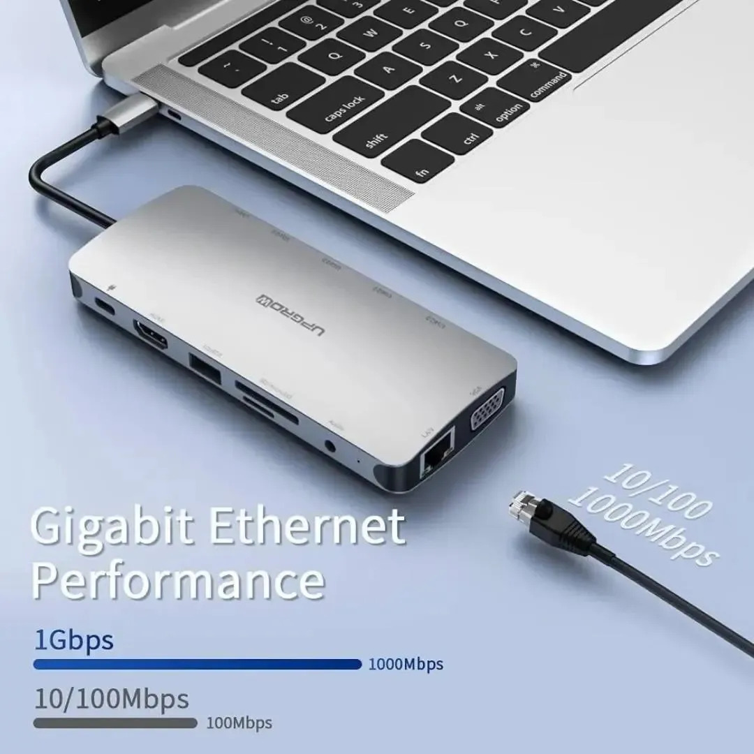 ADAPTADOR HUB UPGROW 13EN1 PARA MACBOOK NEO 13 (2026) A3404 - 5