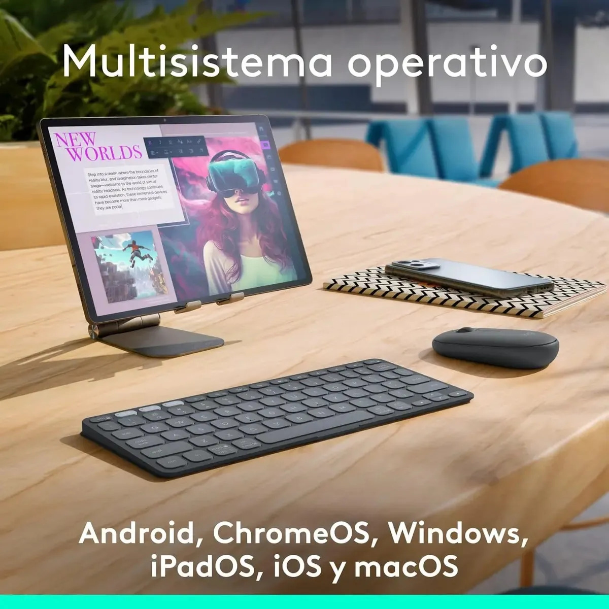 TECLADO LOGITECH KEYS TO GO2 PARA IPAD AIR 13 M4 CHIP (2026) A3461 A3462 A3464 - 6