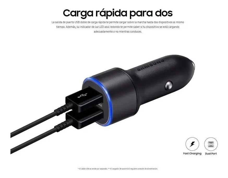 SAMSUNG CARGADOR D AUTO DUAL 15W PARA GALAXY S26 PLUS ULTRA - 4