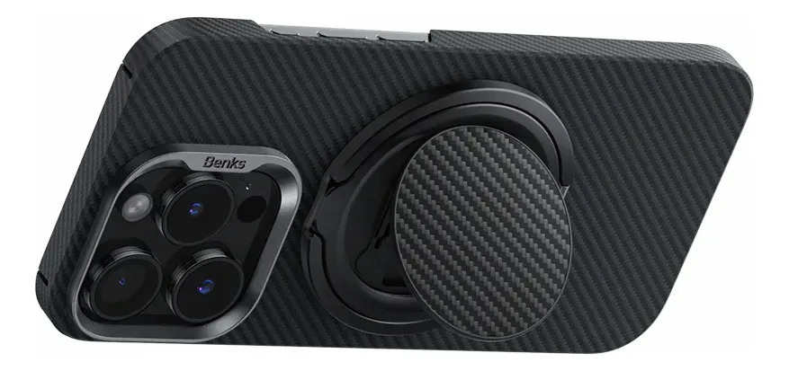 HOLDER PARANTE BENKS KEVLAR (MAG) PARA IPHONE 17 PRO MAX 6.9 | IPHONE 17 PRO 6.3 | IPHONE 17 NORMAL 6.3 | IPHONE AIR 6.5 - 5