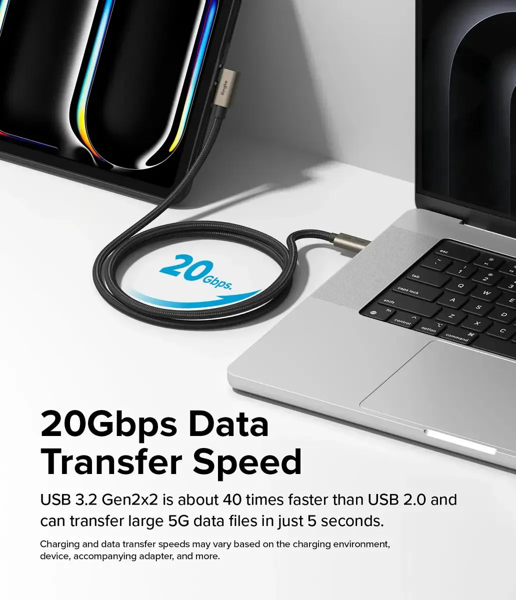 CABLE RINGKE 240W USB-C 2M PARA MACBOOK NEO 13 (2026) A3404 - 6