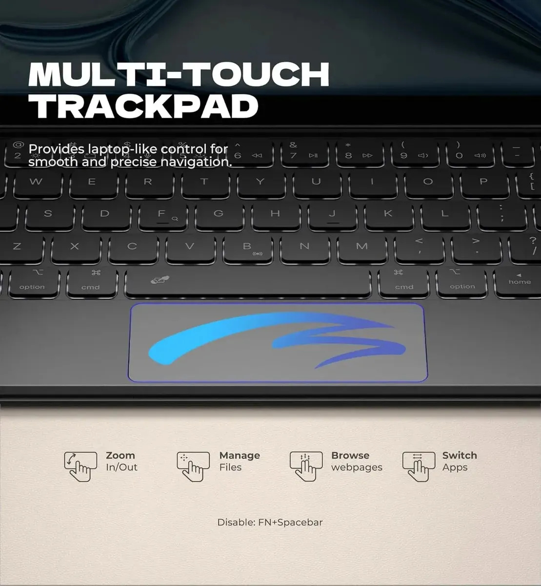 TECLADO DEXNOR (MAG) TOUCH PARA IPAD AIR 11 M4 CHIP (2026) A3459 A3460 A3463 - 5