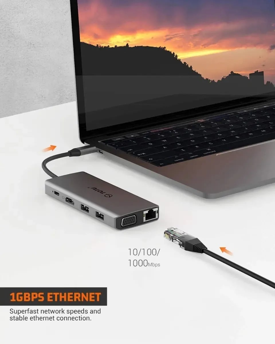 ADAPTADOR HUB TOTU 11EN1 PARA MACBOOK NEO 13 (2026) A3404 - 3