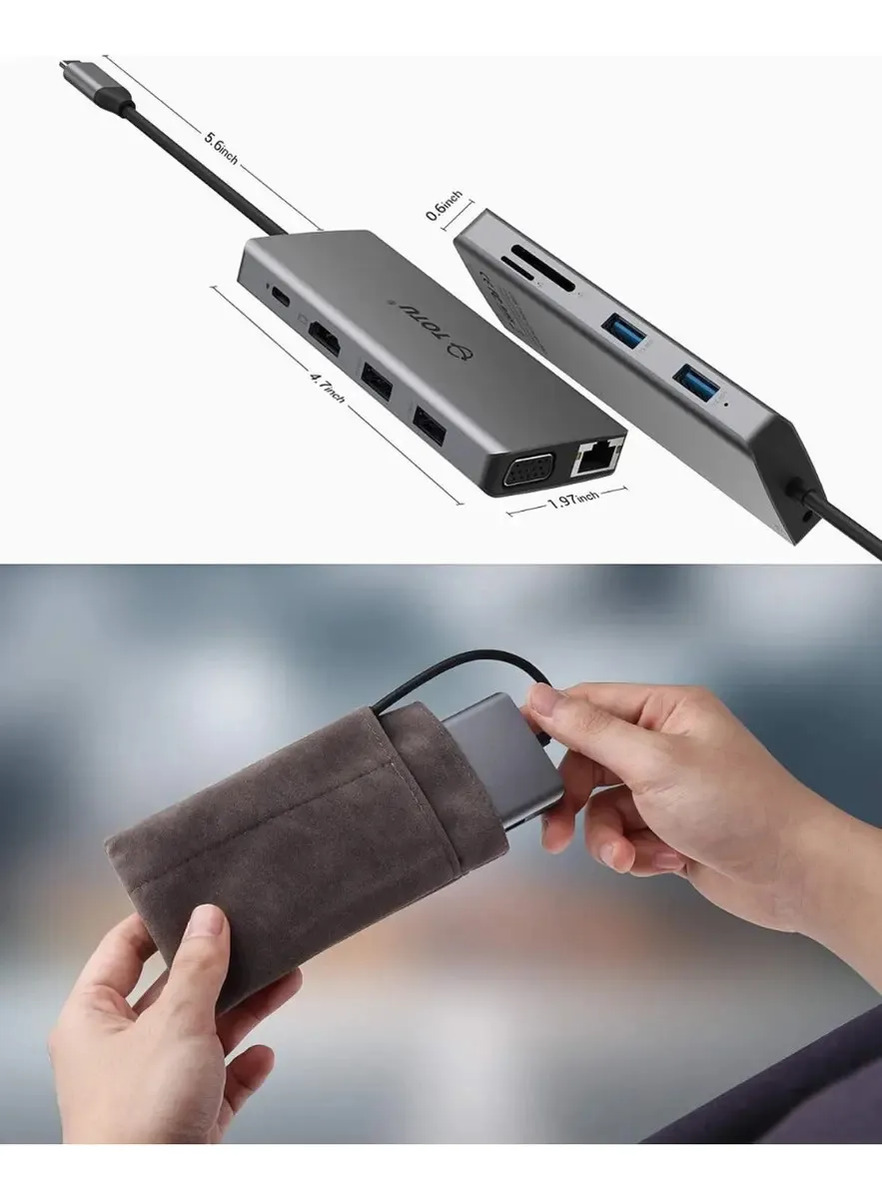 ADAPTADOR HUB TOTU 11EN1 PARA MACBOOK NEO 13 (2026) A3404 - 5