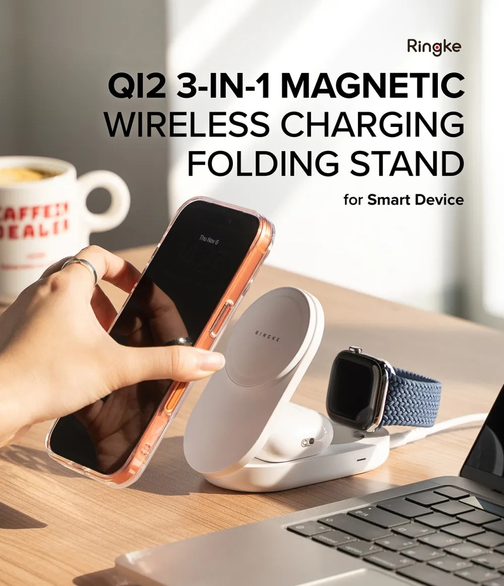 RINGKE CARGADOR 3EN1 QI2 25W (MAG) AIRPODS PRO 2DA (2022) - 6