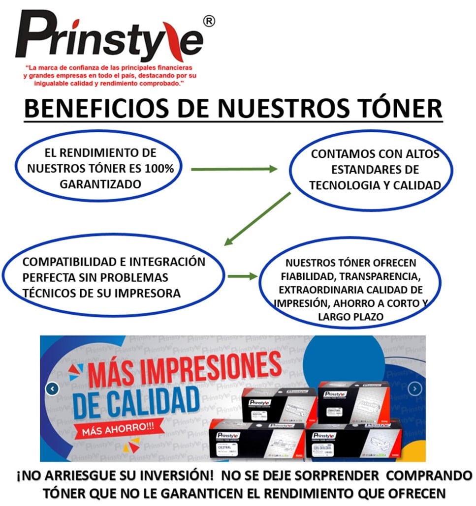 TÓNER 85A 35A 36A CE285A PRINSYLE **02 UNIDADES** ISO 19752 - 2