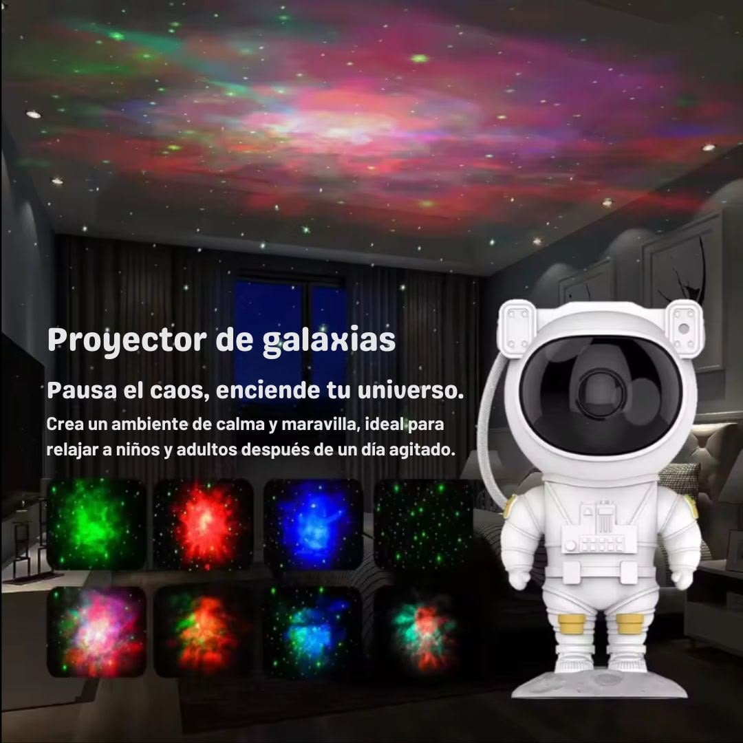 PROYECTOR ASTRONAUTA DE GALAXIA Y ESTRELLAS LUCES NOCTURNA - 4