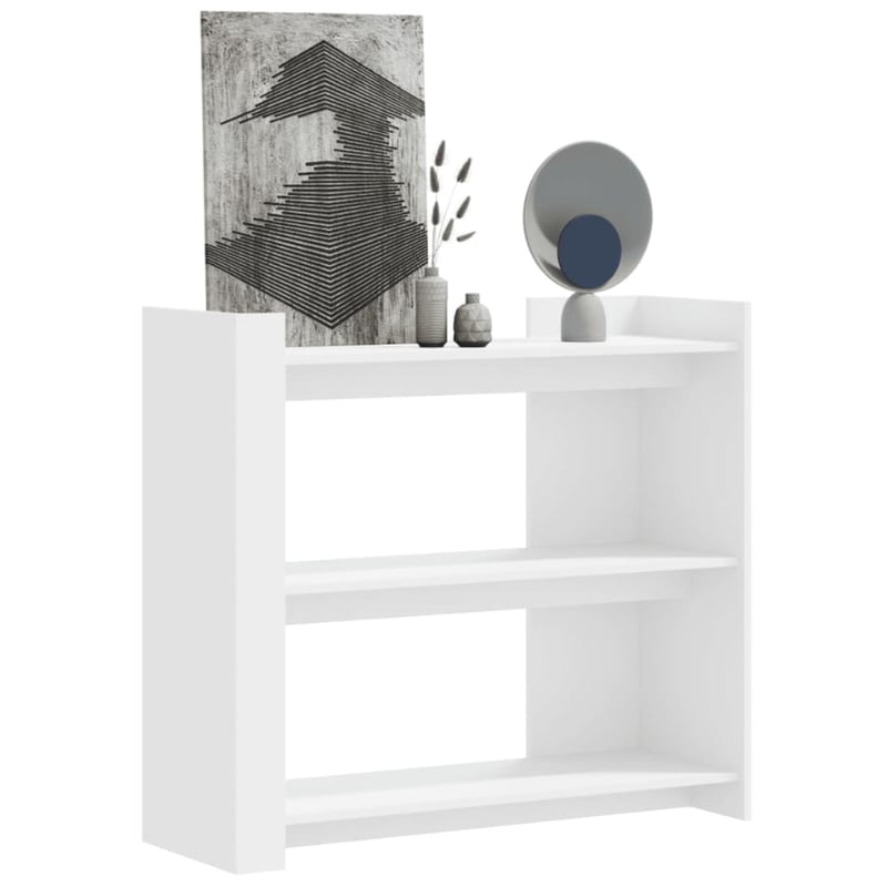 MESA CONSOLA ALIMUEBLESJYL GALA 2 ESTANTES BLANCO - 4