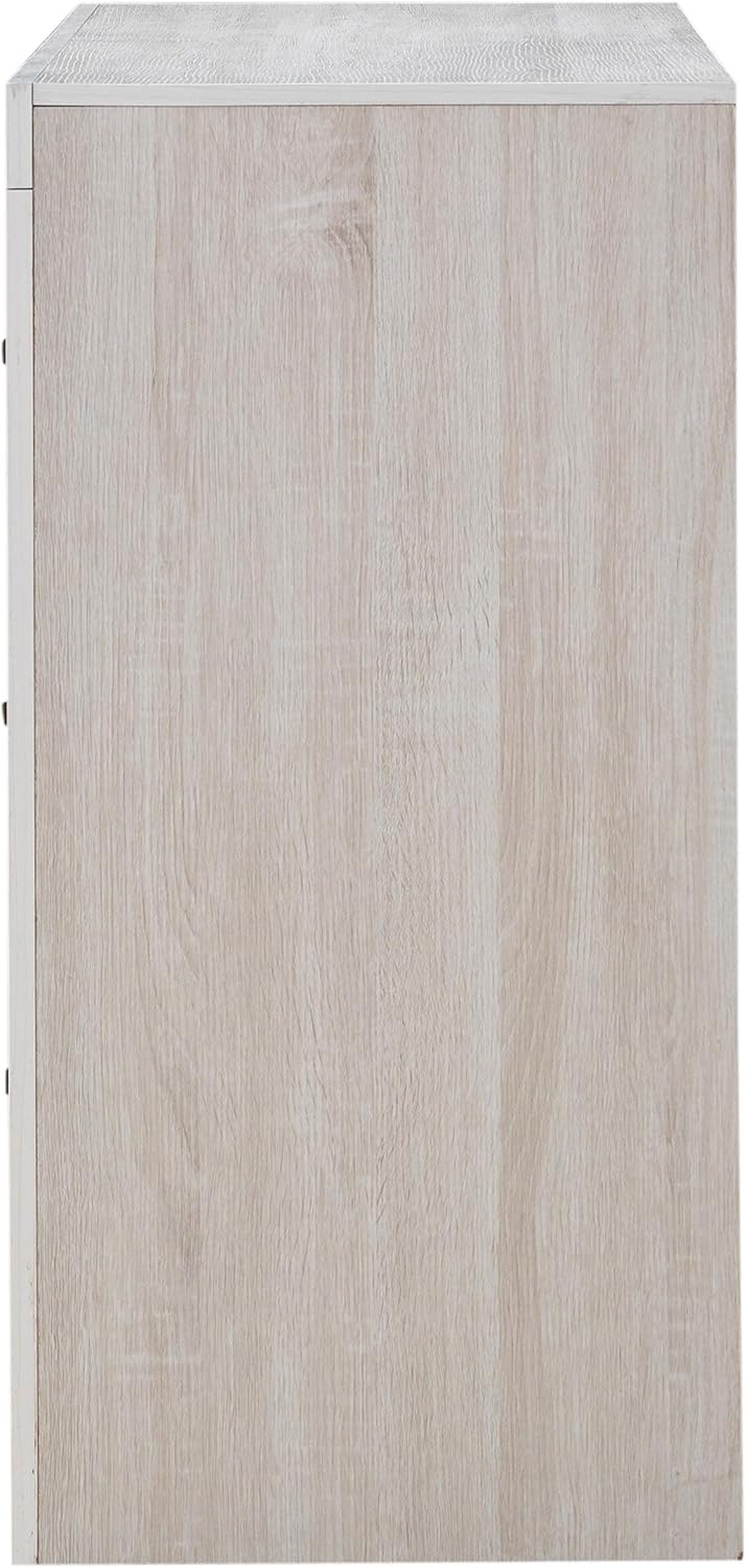 CÓMODA BRANT 6 CAJONES TIRADORES NEGROS MUEBLE COLOR TOSCANA 83X148CM - 7