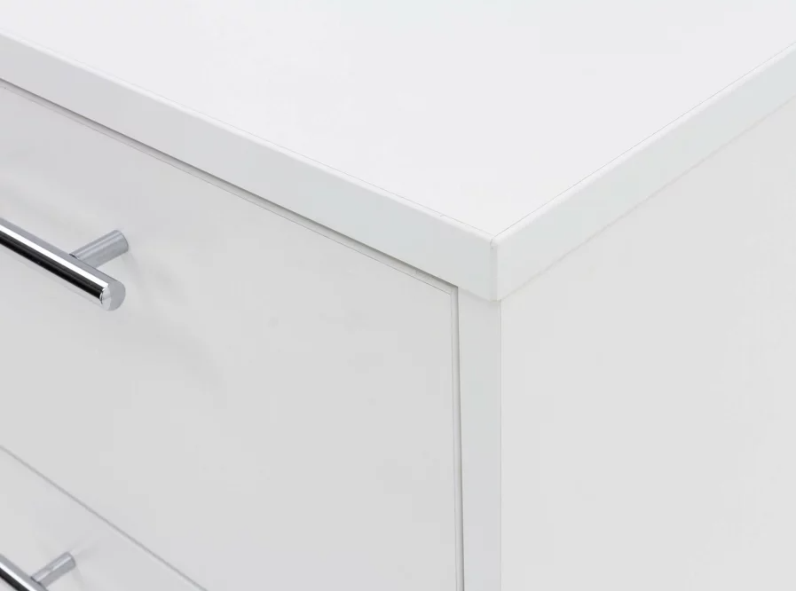 COMODA HANORA 3 CAJONES 2 PUERTAS COLOR BLANCO 82X138CM - 9