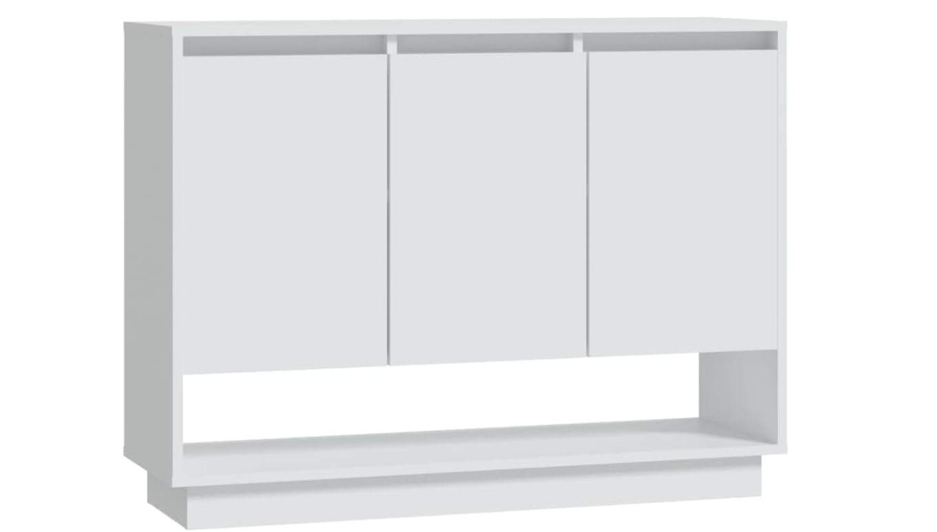 APARADOR WORDEN 3 PUERTAS UN ESTANTE BAJO COLOR BLANCO MATE 97X31X75 - 3