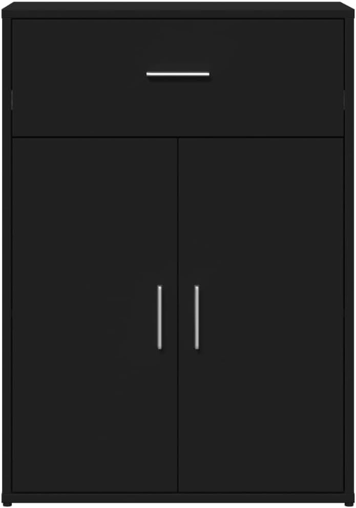 APARADOR SEJOUR 2 PIEZAS 2 CAJONES 4 PUERTAS NEGRO 120 CM - 5