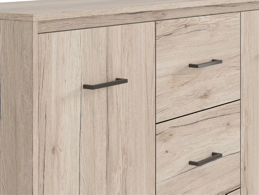 APARADOR BULENA 3 CAJONES 2 PUERTAS COLOR TOSCANA 142X88CM - 6