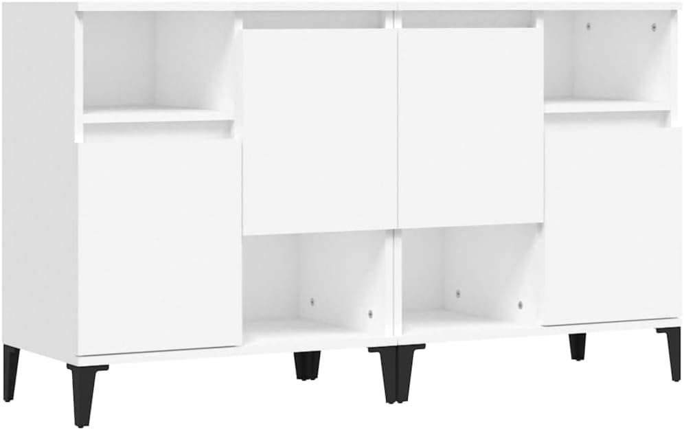APARADOR GEMA 2 PIEZAS 4 PUERTAS BLANCO - 4